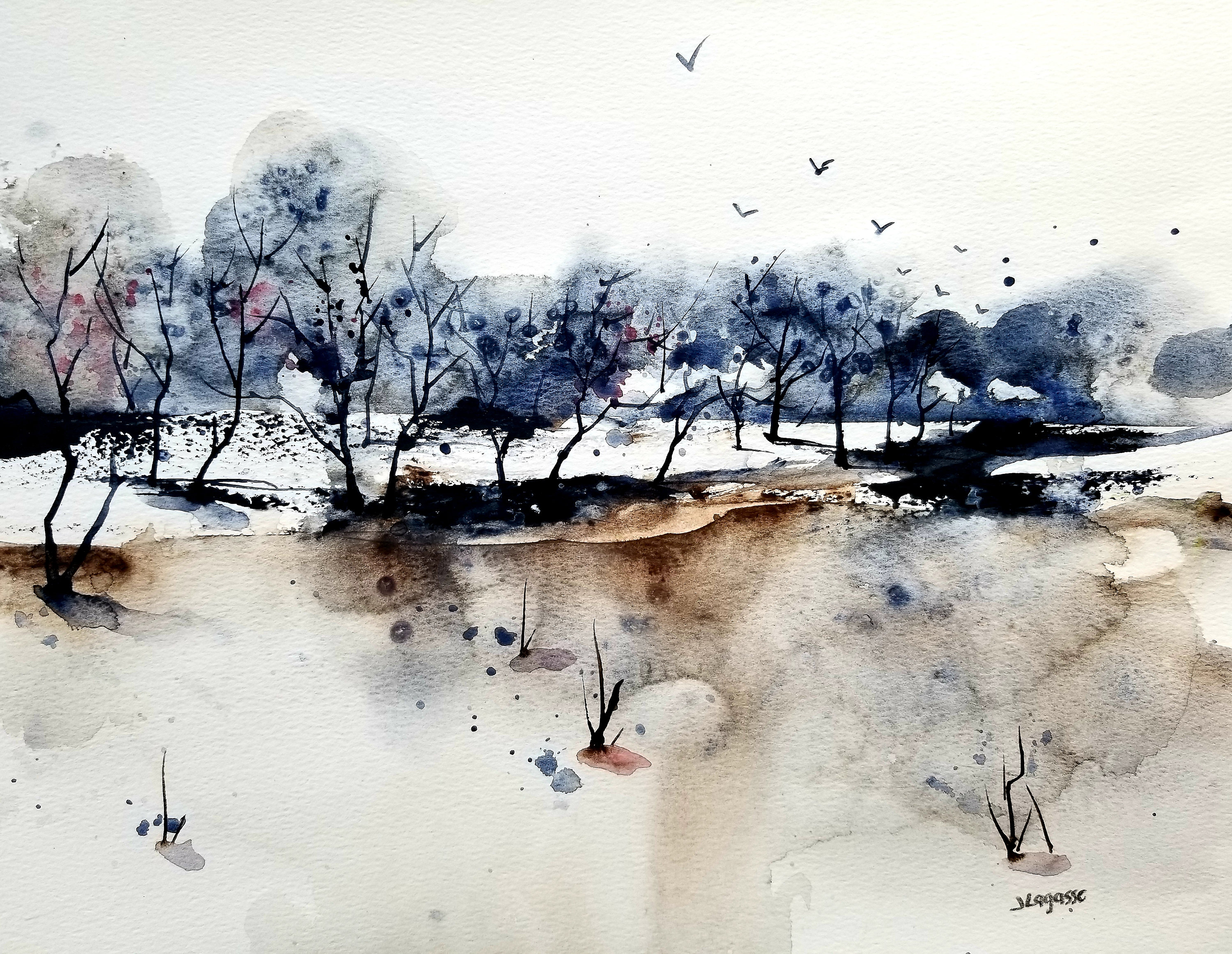 Abstract watercolor deals