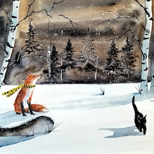 ACEO Print Aceo Limited Edition Art Card Watercolor Print Landscape Painting Collectible Art Miniature Art Unframed Art