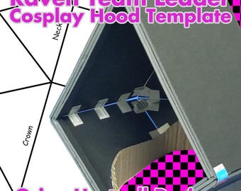 Raven Team Leader Cosplay Hood Template