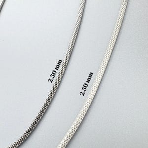 925 Sterling Silver Snake Chain Necklace for Women, Hollow Choker, Oxidized Round Chain Jewelry