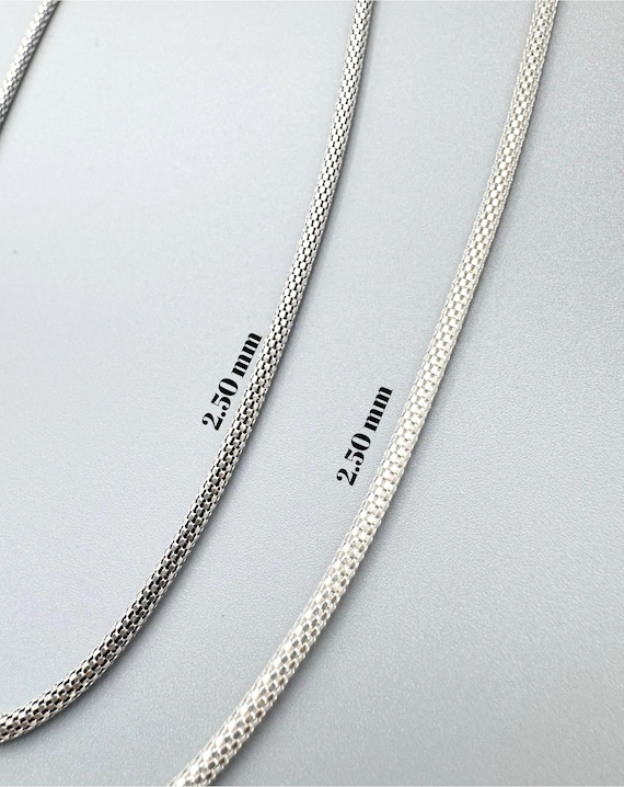 925 Sterling Silver Snake Chain Necklace for Women, Hollow Choker