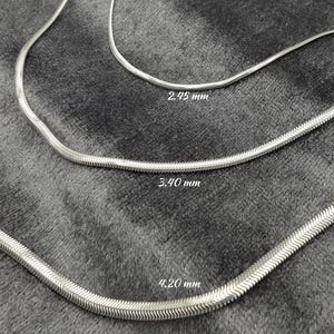 925 Sterling Silver Snake Chain Necklace, Handmade Choker for Pendants, Gift for Her, Dainty 925 Jewelry