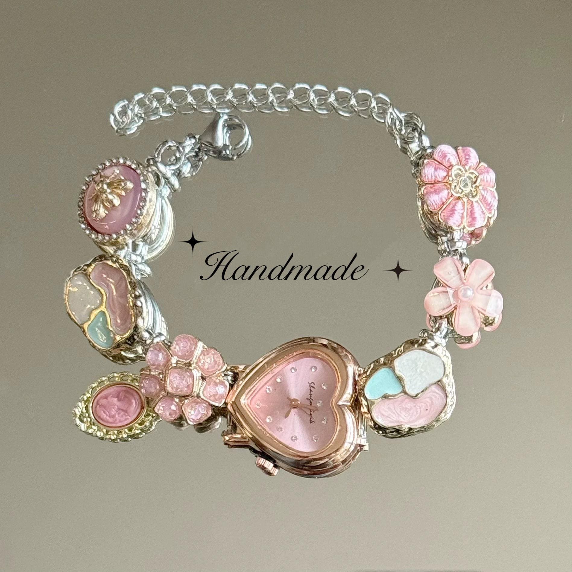 Pink and Silver Vintage Watch - Etsy Canada display picture 1