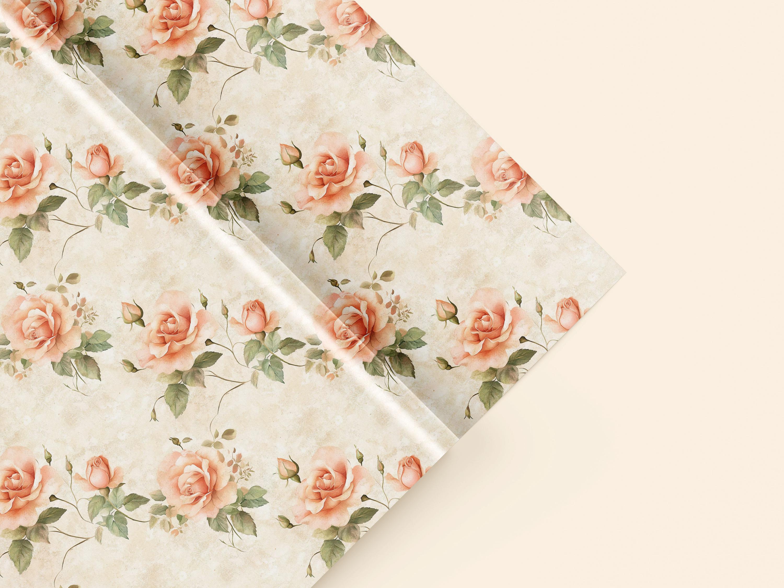 Watercolor Pastel Floral Digital Paper, Soft Flower Seamless Pattern ...