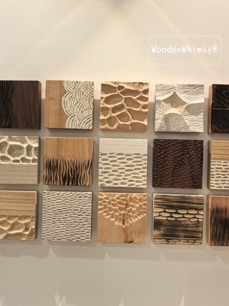 Illustration of Hand Textured Wooden Wall Art For Penthouse