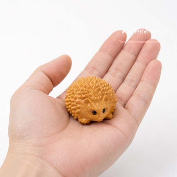 A hand-carved incense cedar hedgehog so detailed and warm-smelling it feels like it wandered in from an actual forest — real one-person artisan work.