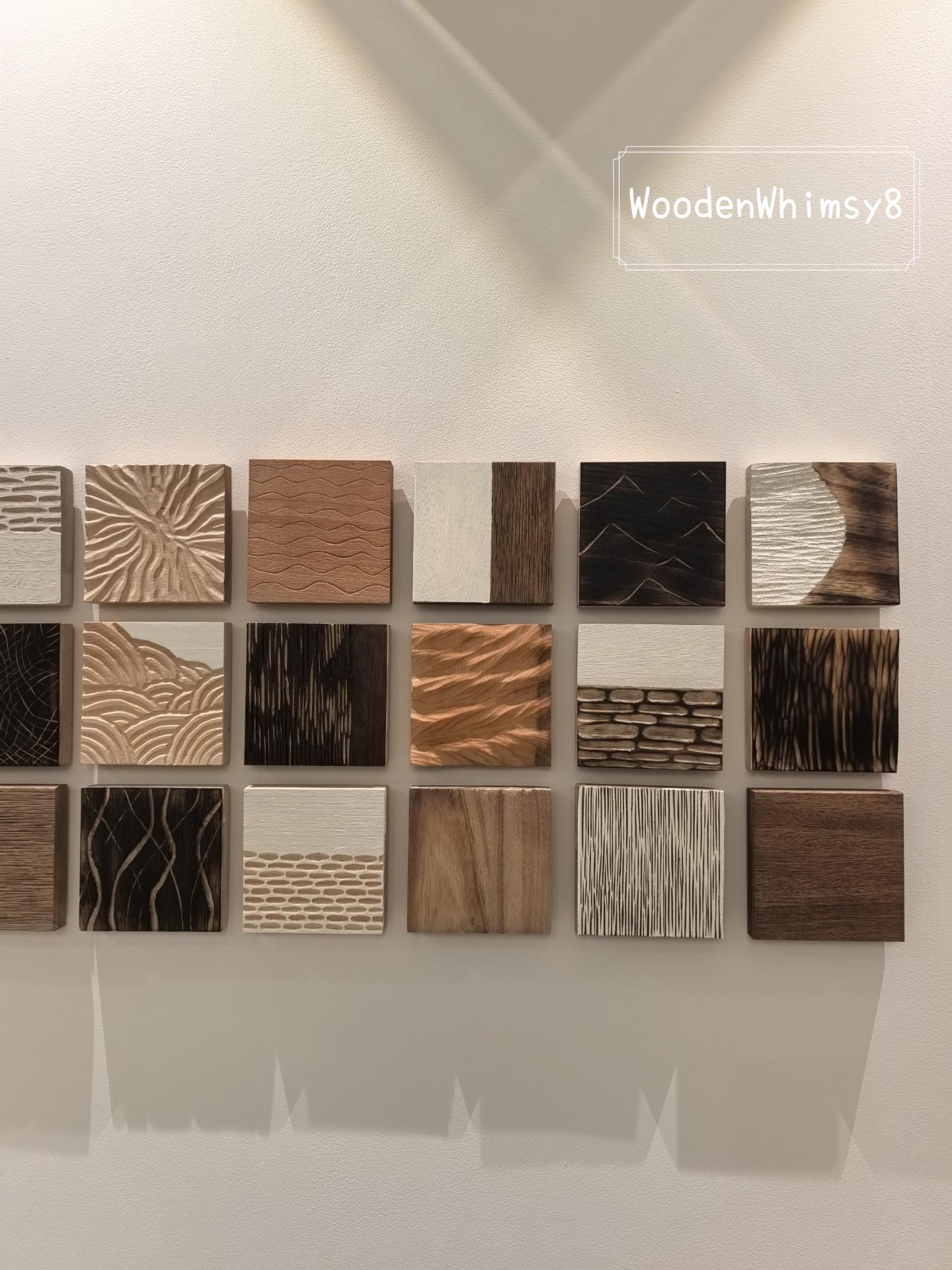 Curated visual reference: Curated Hand Textured Wooden Wall Art For Penthouse Gallery View