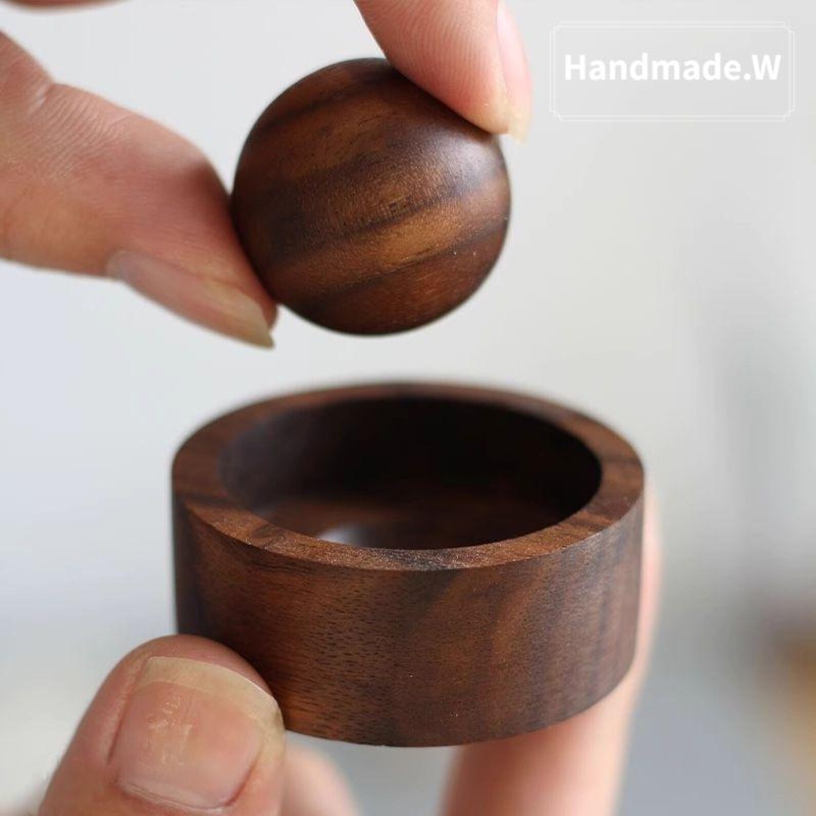 Hand-carved Walnut Oil Diffuser: Magnetic Base, Minimalist Design - Etsy