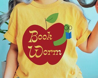 Bookworm Unisex Tee, Gift for Book Lovers