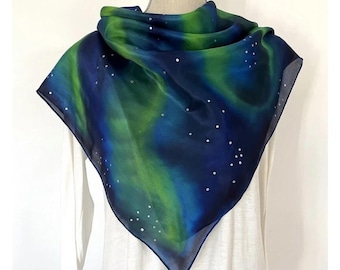Foulard en soie « Northern Lights », taille moyenne