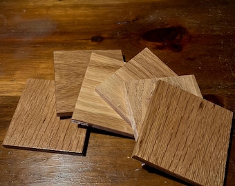 Posavasos. Madera maciza de roble blanco.
