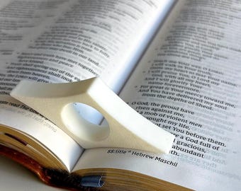 Sujetapáginas para libros con el pulgar / Accesorio para leer con una sola mano / Regalo para amantes de los libros