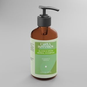 Bloom & Grow Kräutershampoo – Kräftigt, nährt, fördert das Haarwachstum