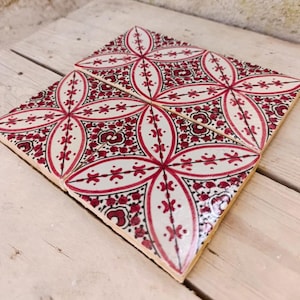Handmade Moroccan Zellige Tiles: Traditional Ceramic Decor (10x10 cm, 10 Tiles Minimum Order )