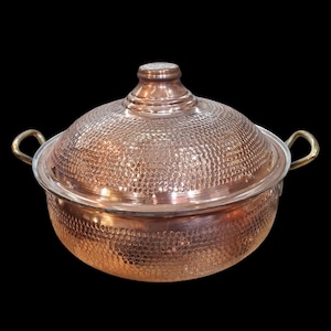 Moroccan Copper Cooking Pot – Handcrafted & Hand-Hammered Kitchenware