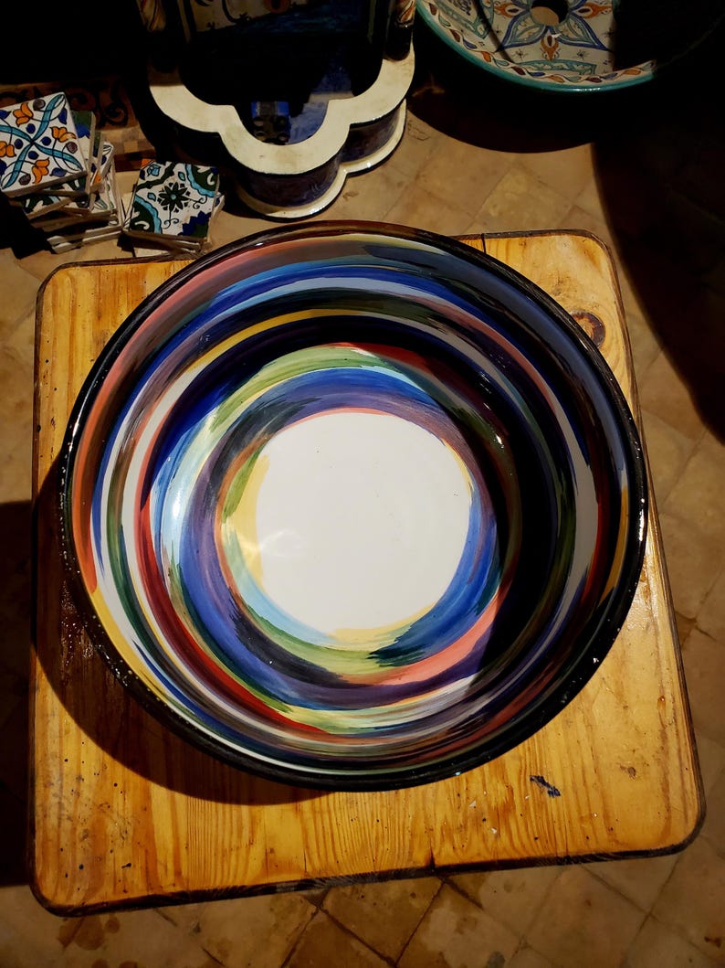 CERÁMICA ESPAÑA | Salière De Cuisine | Salière Avec Couvercle | Salière Céramique | Salière Originale | Décoration Modèle M03 | 100% Décorée à La Main