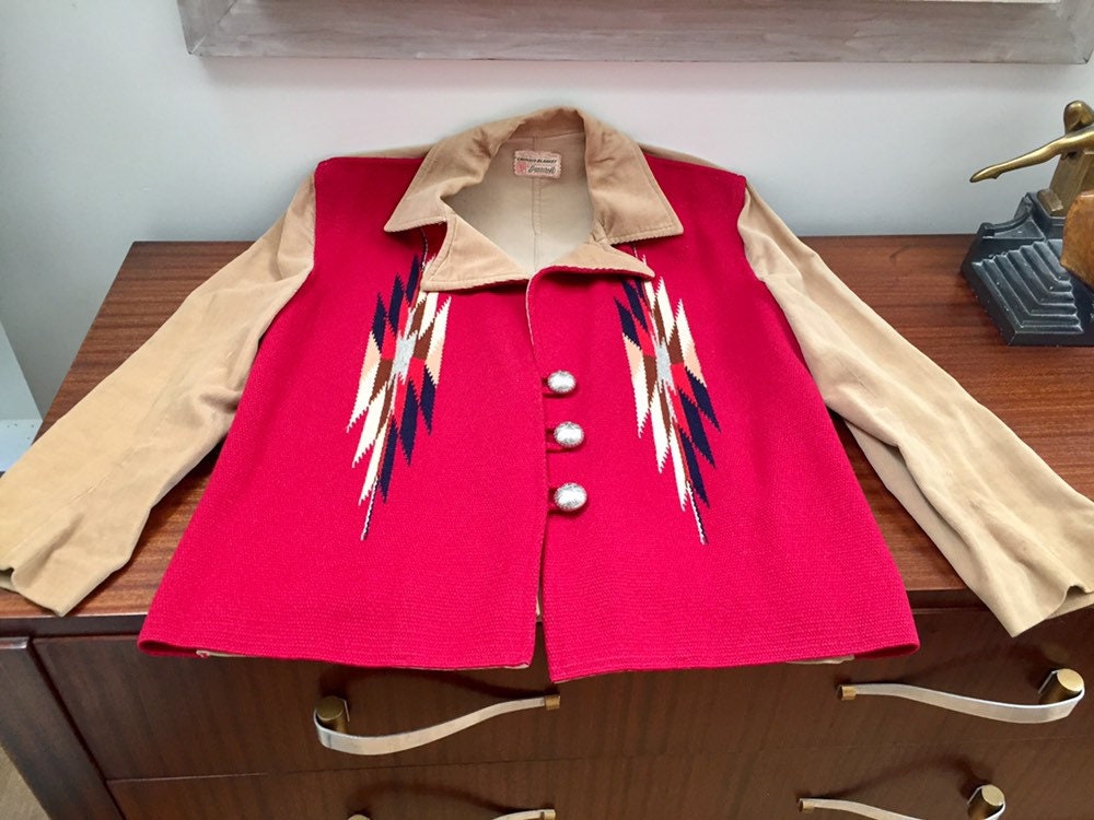 Ganscraft 40's Chimayo Jacket Vintage Woven Wool Corduroy Ganscraft 40's Chimayo Jacket Vintage Woven Wool Corduroy