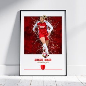 Alessia Russo Poster: Women&#39;s Football Wall Art