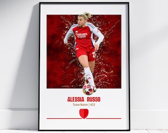 Alessia Russo Poster: Women's Football Wall Art