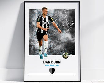 Affiche Dan Burn : affiches de football, impressions de football