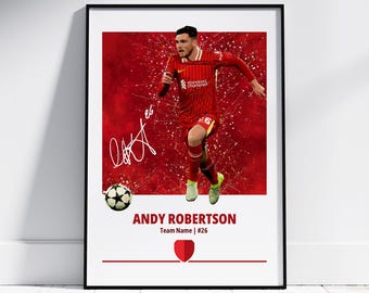 Andy Robertson Poster: Football Posters, Football Prints