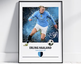 Erling Haaland Poster: Football Posters, Football Prints