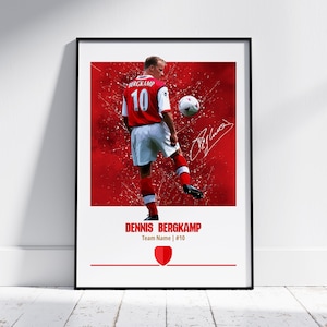 Dennis Bergkamp Poster | Arsenal | Arsenal Gift