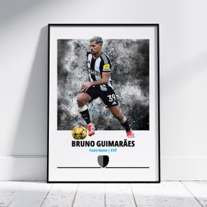 Bruno Guimaraes Poster | Newcastle United | NUFC | Newcastle Gifts
