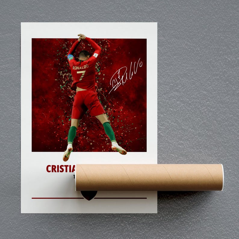 Poster Cristiano Ronaldo : affiches de football, impressions de football image 6