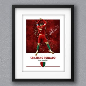 Poster Cristiano Ronaldo : affiches de football, impressions de football image 7