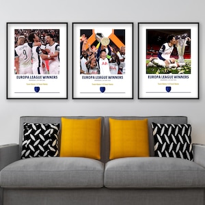 Tottenham Europa League 2025 | Bundel met 3 posters | Tottenham-cadeaus
