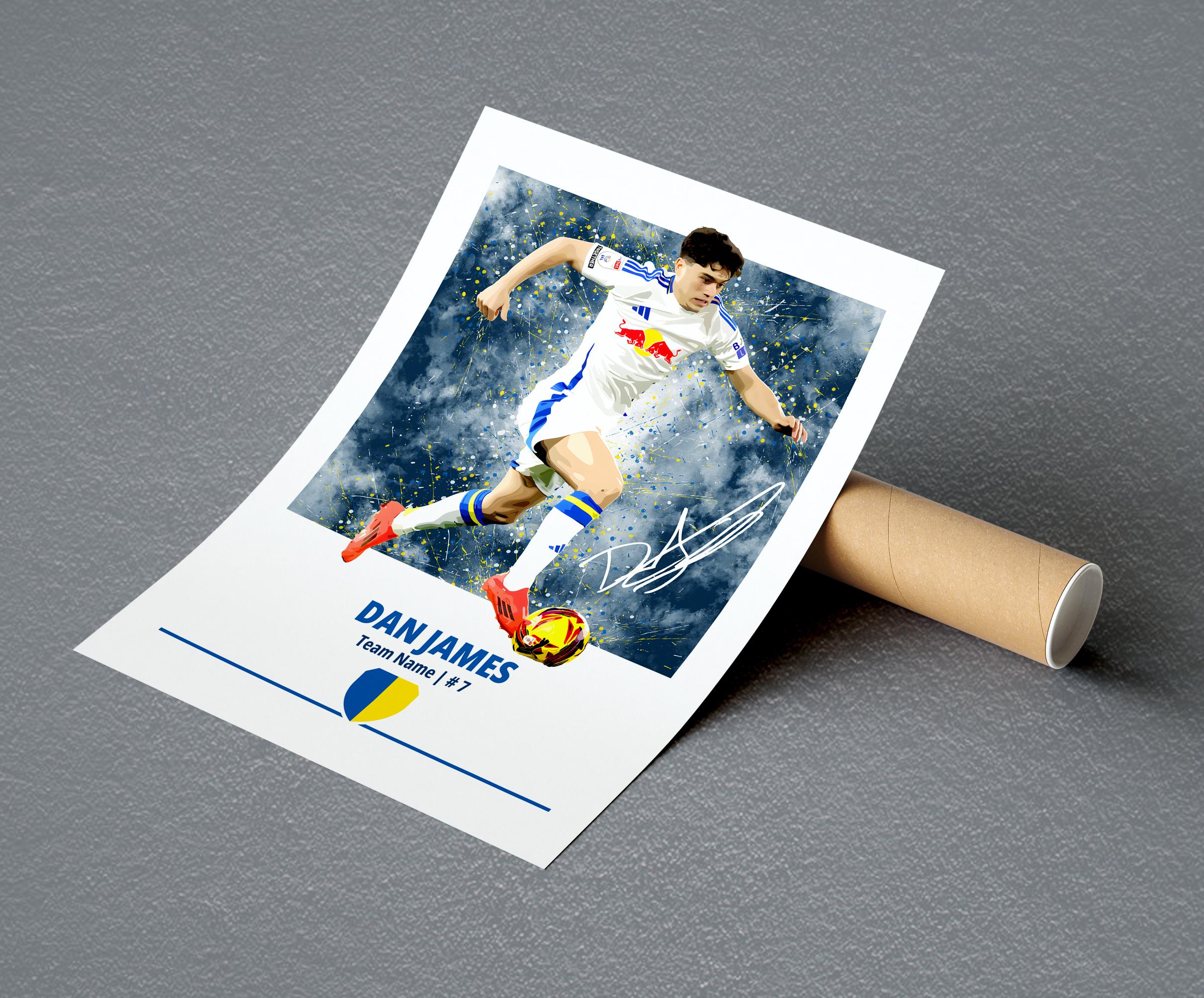 Dan James Poster: Football Posters, Football Prints - Etsy