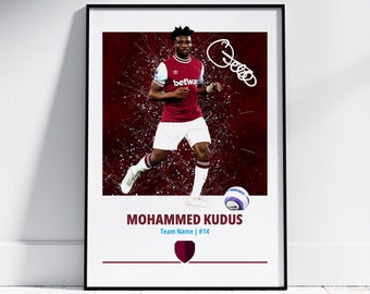 Kudus Poster: Football Posters, Football Prints