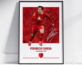Federico Chiesa Poster: Football Posters, Football Prints