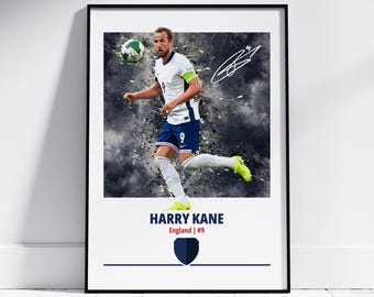 Poster Harry Kane : affiches de football, impressions de football