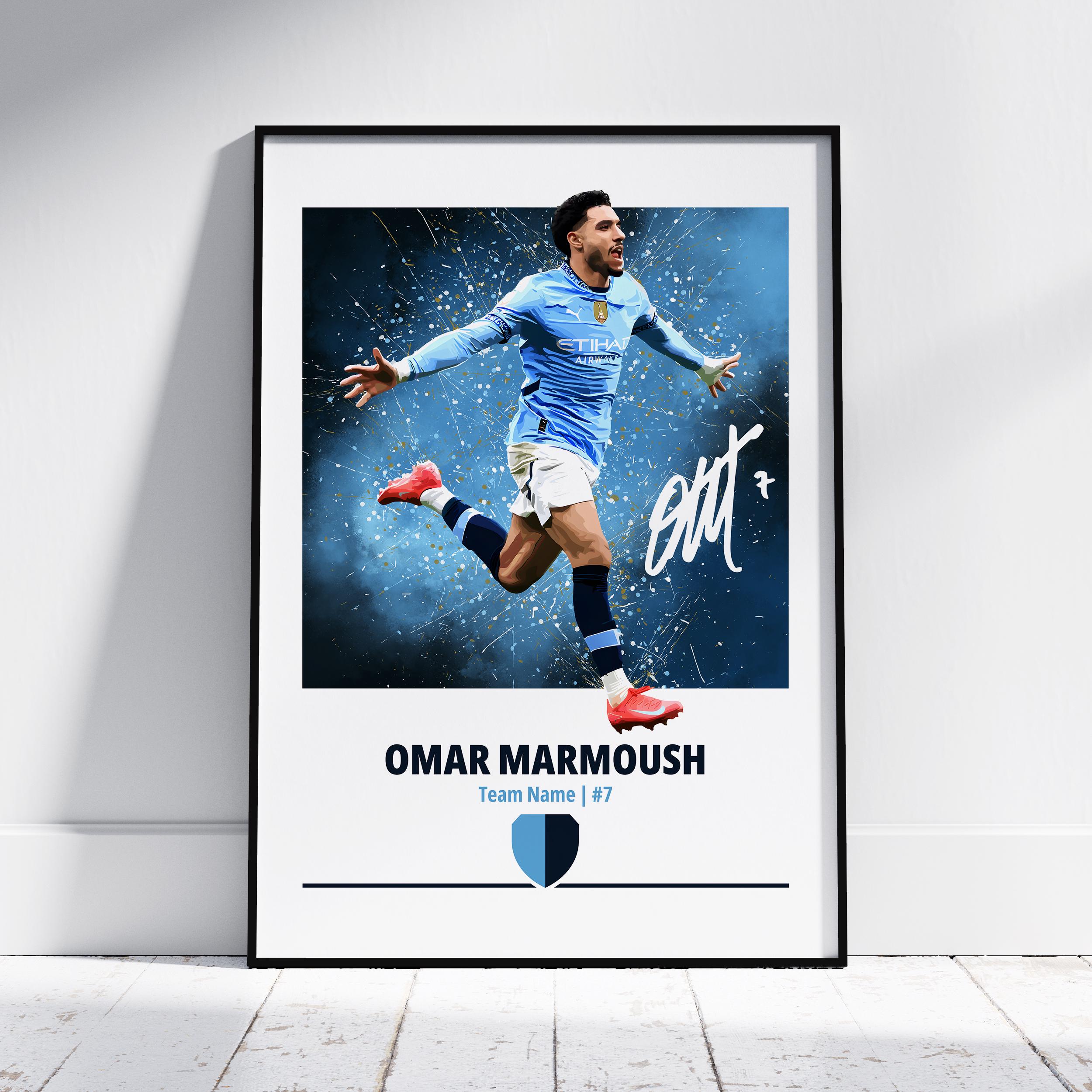 Marmoush Poster: Football Posters, Football Prints