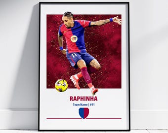 Raphinha Poster: Football Posters, Football Prints
