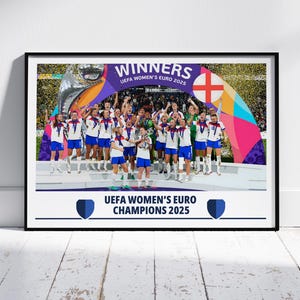 England Lionesses Euro 2025 Champions Poster – England Women