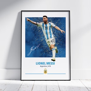 Lionel Messi Poster: Messi 10 Print, Football Poster