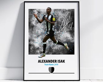 Poster Alexander Isak : affiches de football, impressions de football