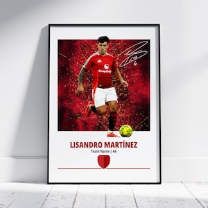 Lisandro Martinez Man U Poster: Football Wall Art