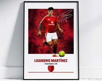 Lisandro Martinez Poster: Football Posters, Football Prints