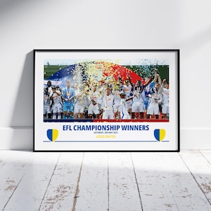 Leeds United EFL Championship Winners 2025 Poster