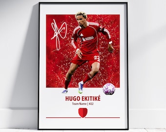 Ekitike Poster: Football Posters, Football Prints