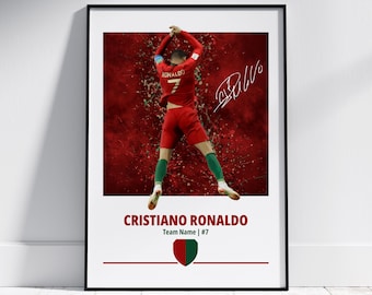 Cristiano Ronaldo Poster: Football Posters, Football Prints
