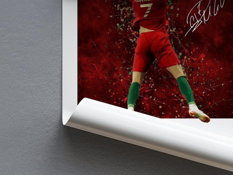 Poster Cristiano Ronaldo : affiches de football, impressions de football image 2
