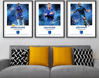 Football Poster Bundle: Palmer, Joao Pedro, Caicedo