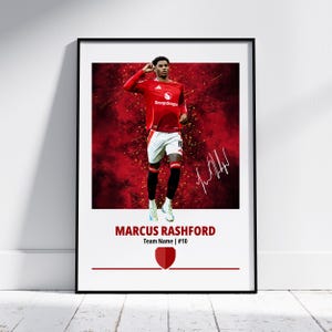 Rashford Man U Poster | Man United Gifts