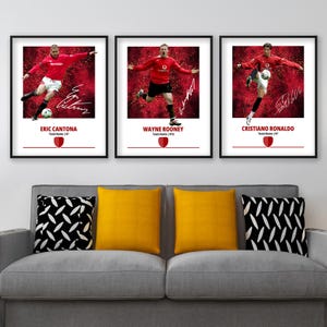 Man United Legends Poster Bundle: Rooney, Ronaldo, Beckham
