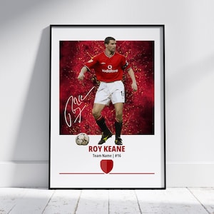 Roy Keane Poster: Football Legends Posters, Football Prints